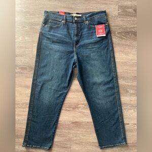 NWT Levi Strauss Signature High Rise Straight Jeans Size 16 W33 Comfort Stretch